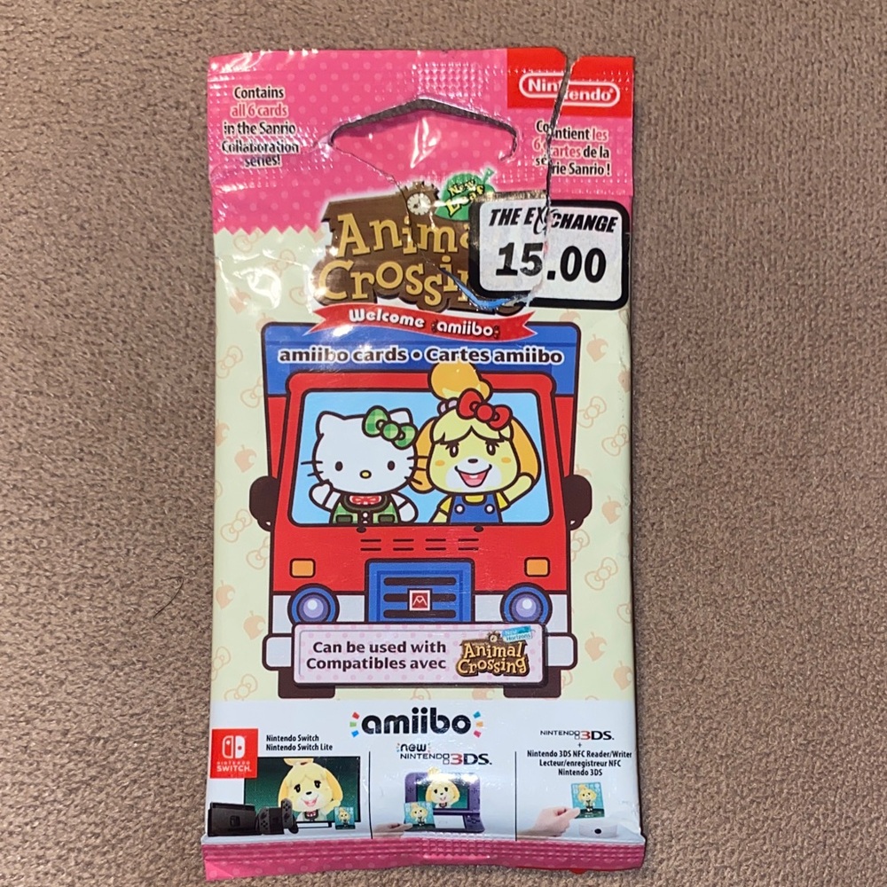 Nintendo Animal Crossing Amiibo Cards - Pink and Red